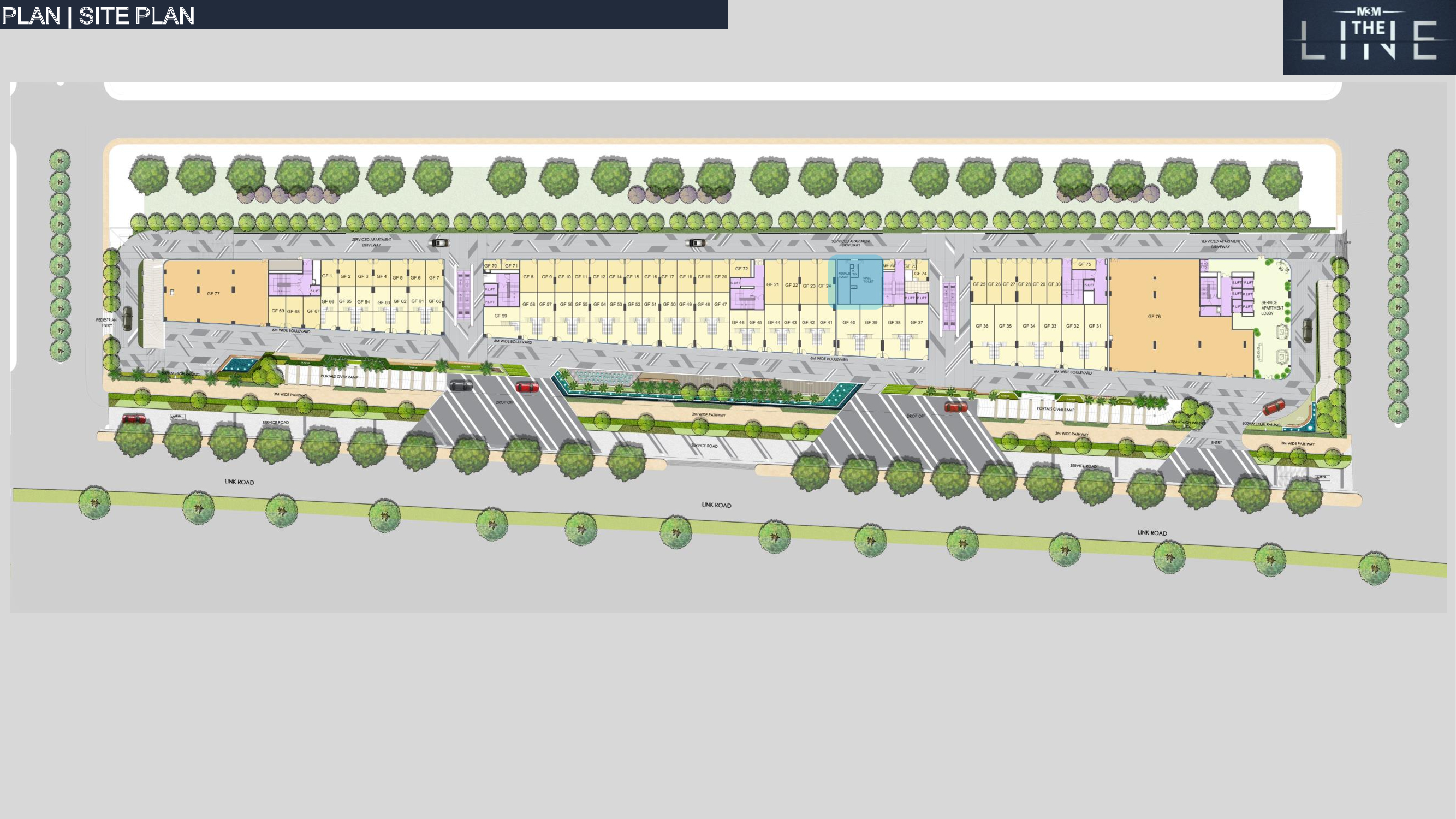 Commercial Shops for sale in Noida - M3M The Line