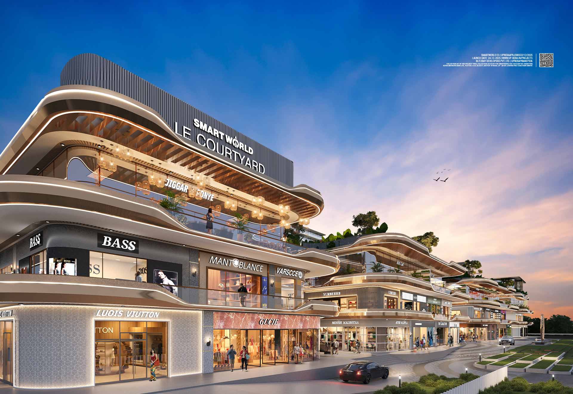 Smartworld’s ‘Le Courtyard’– Redefining Retail on the Noida Expressway