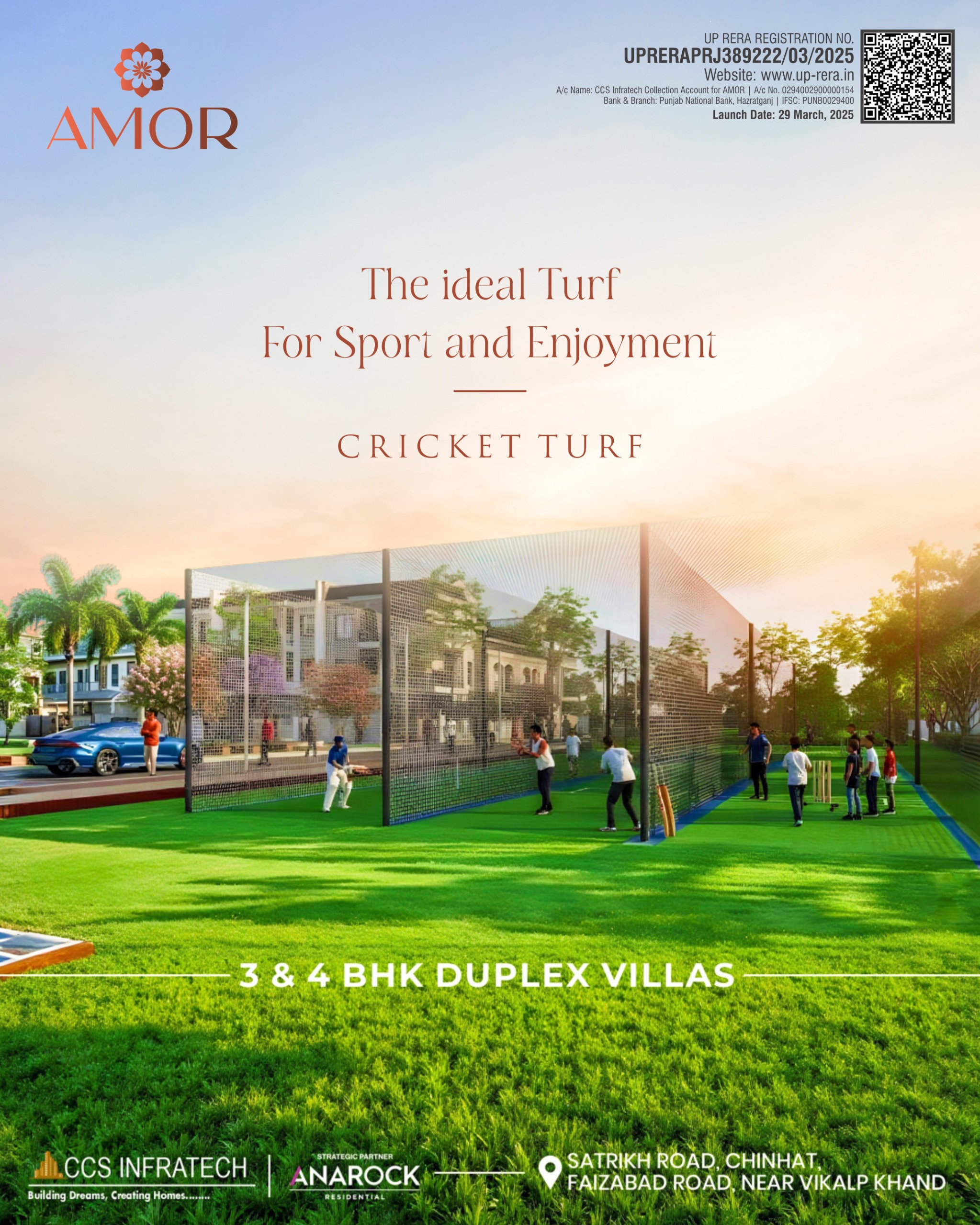 3 & 4BHK Duplex Villas Near Vikalp Khand Lucknow - Amore Villa