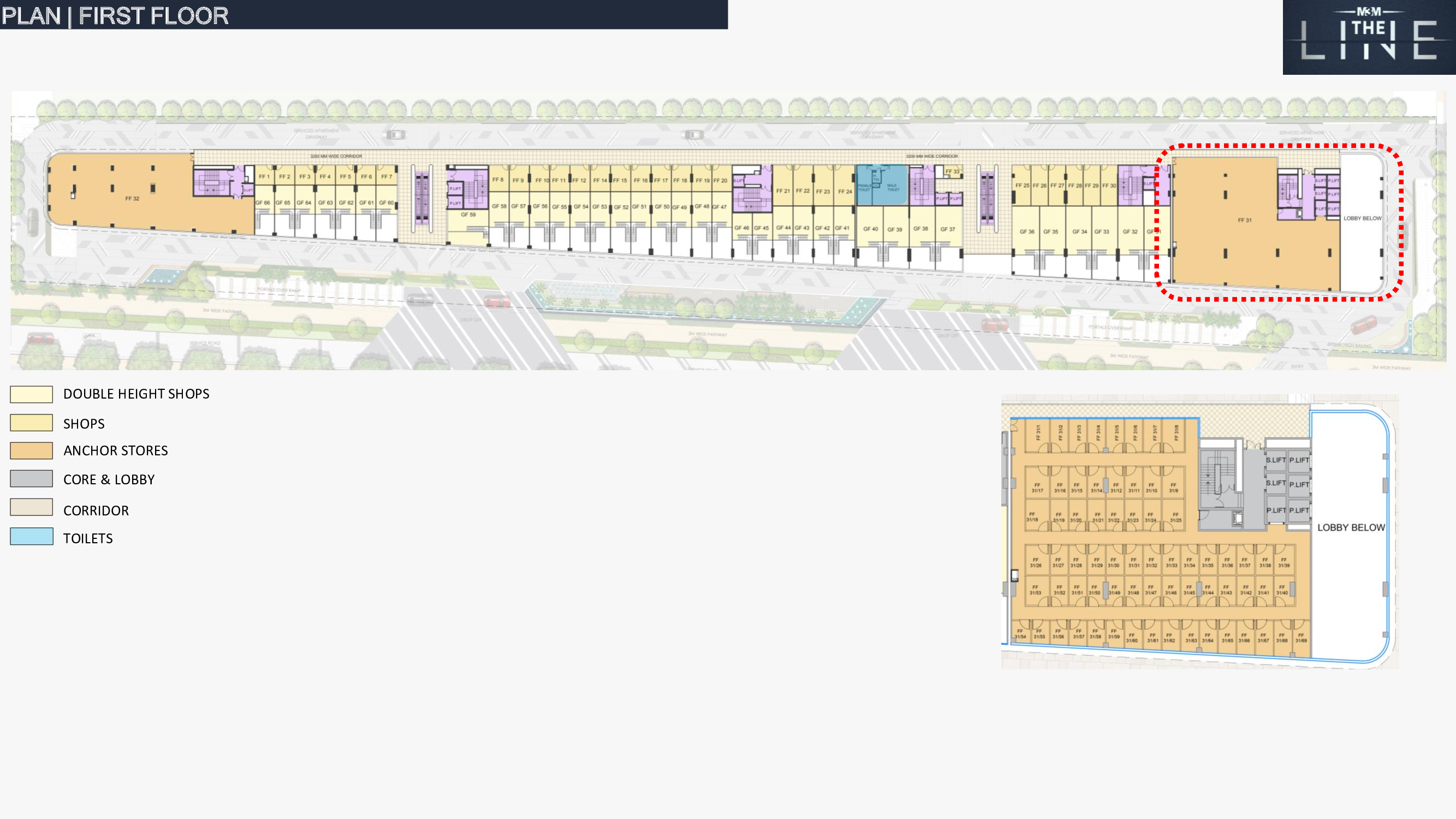 Commercial Shops for sale in Noida - M3M The Line