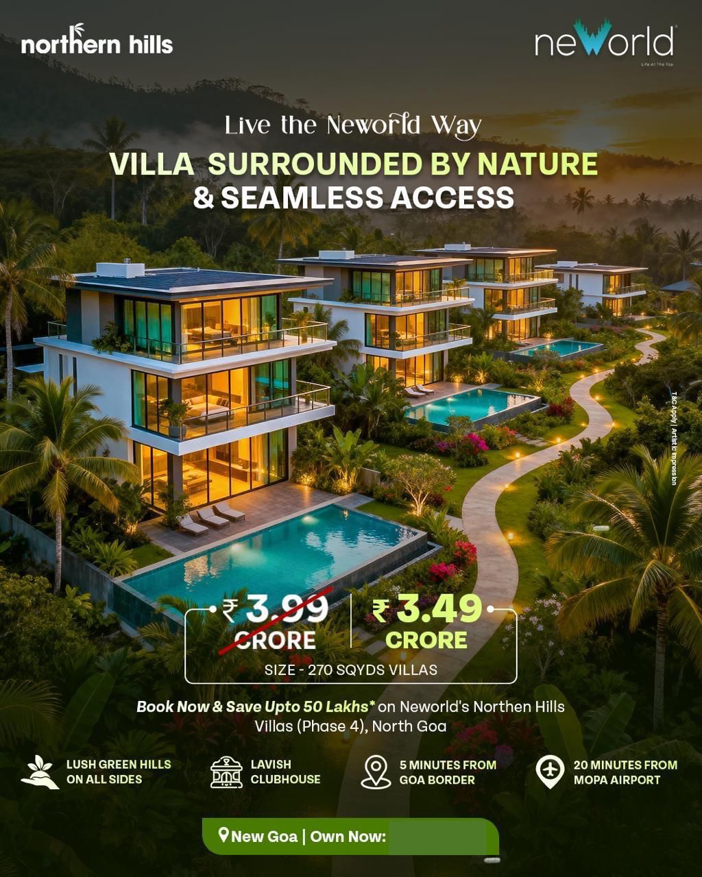 Northern Hills Goa – Villas & NA Plots For Sale