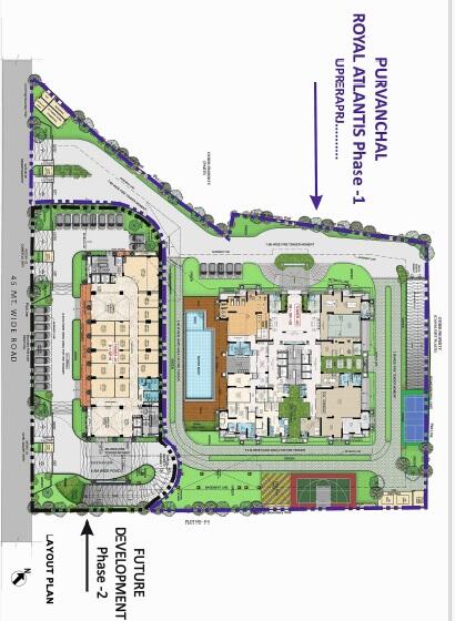 Ultra-Luxury 4 BHK Flats in Gomti Nagar, Lucknow - Purvanchal Royal Atlantis