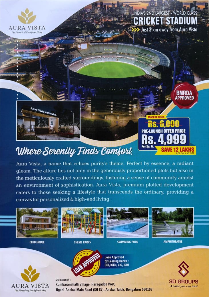 AURA VISTA - PREMIUM VILLA PLOTS IN JIGANI