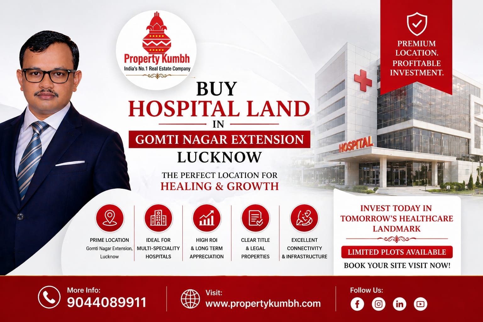 Buy Hospital Land in Gomti Nagar Extension Lucknow