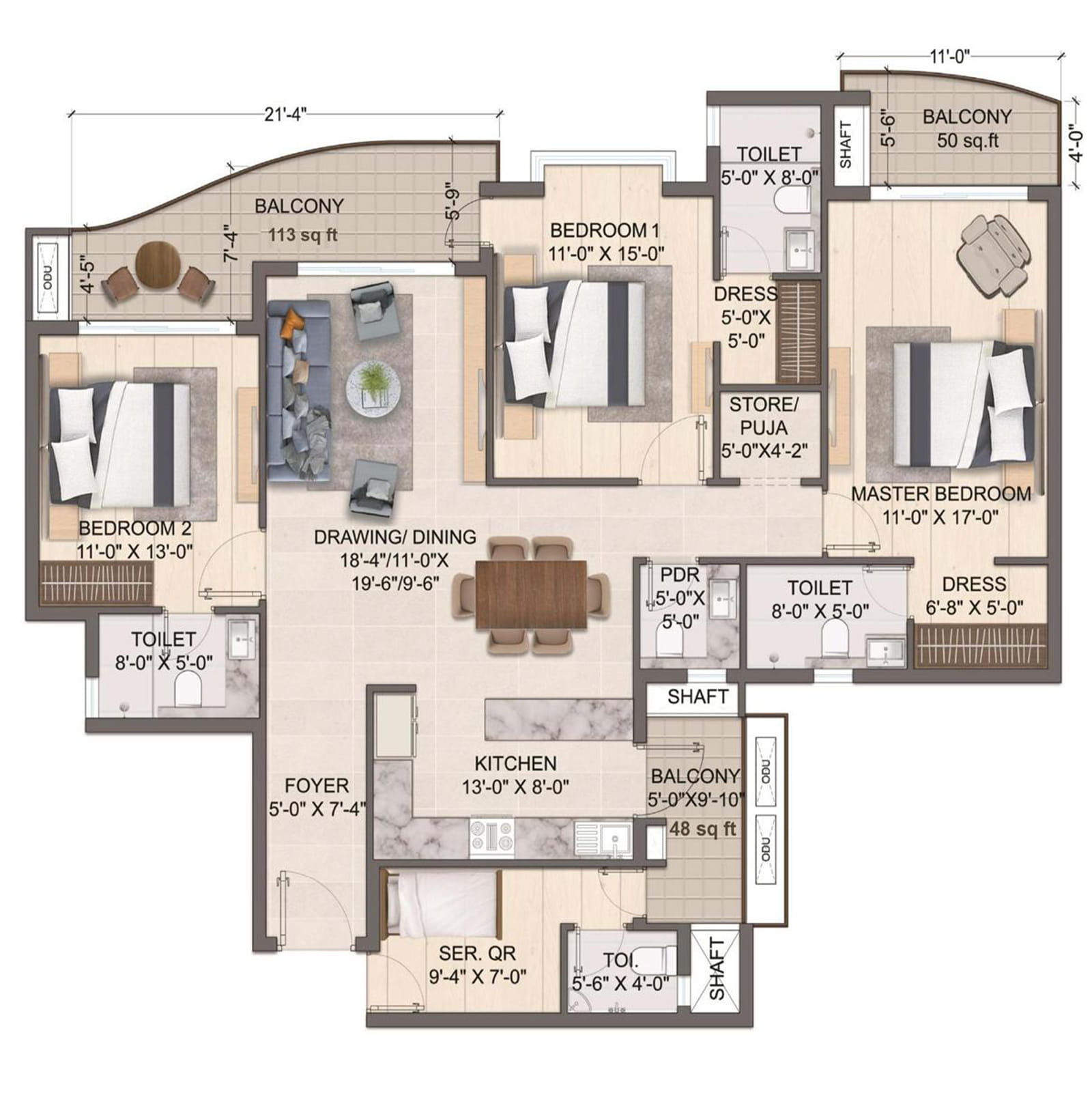 Luxury 2 BHK & 3 BHK Flats for Sale in Lucknow : Jashn Elevate