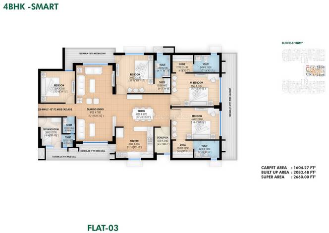 4 BHK Flat for Sale in Vrindavan Yojana, Lucknow