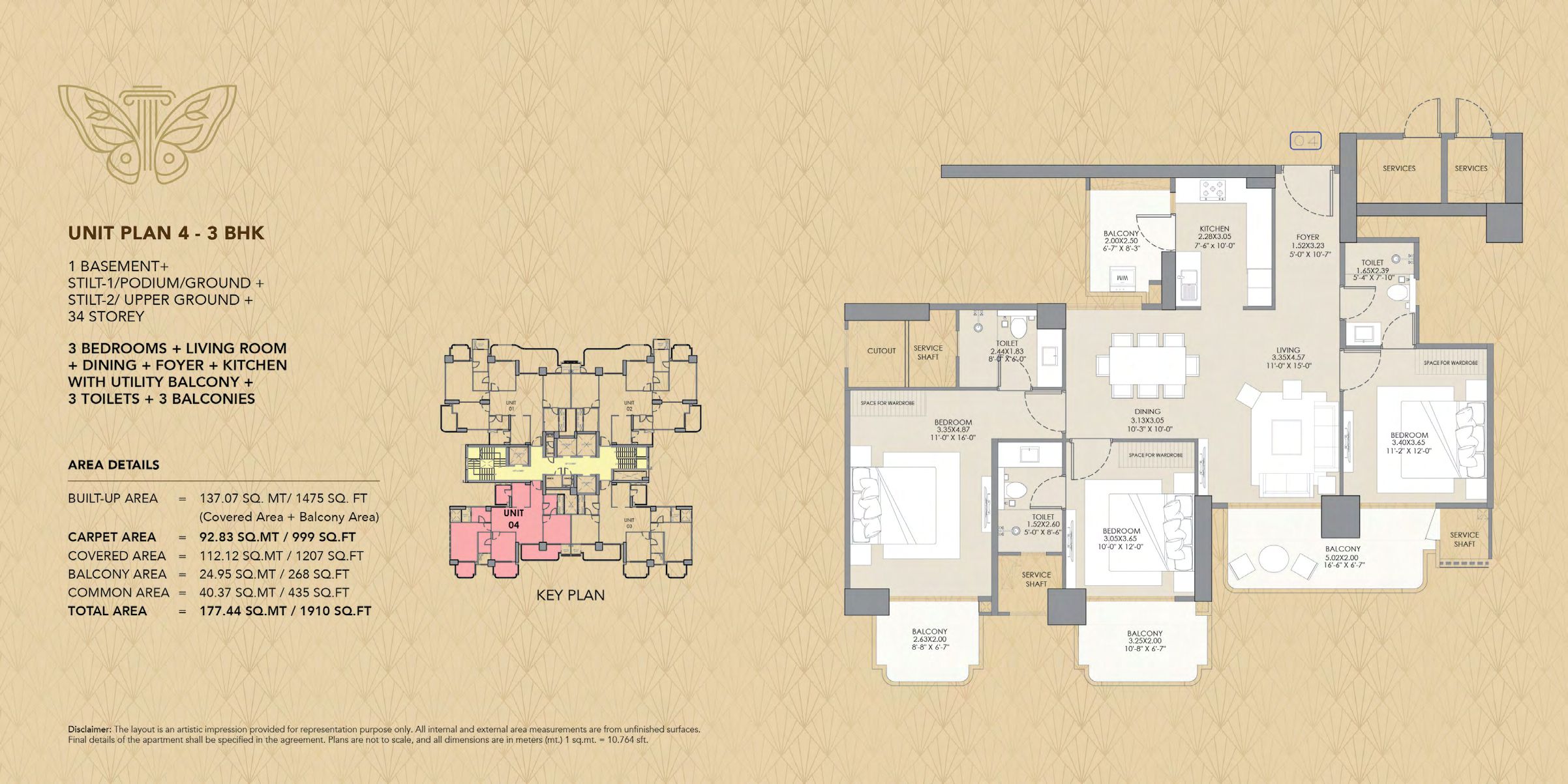 Gaur Chrysalis Sector 22D - 3/4 BHK Luxury Apartments