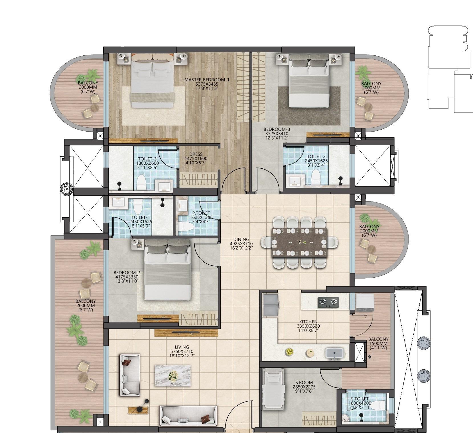 Buy Premium Apartment in Shalimar Courtyard, Varanasi