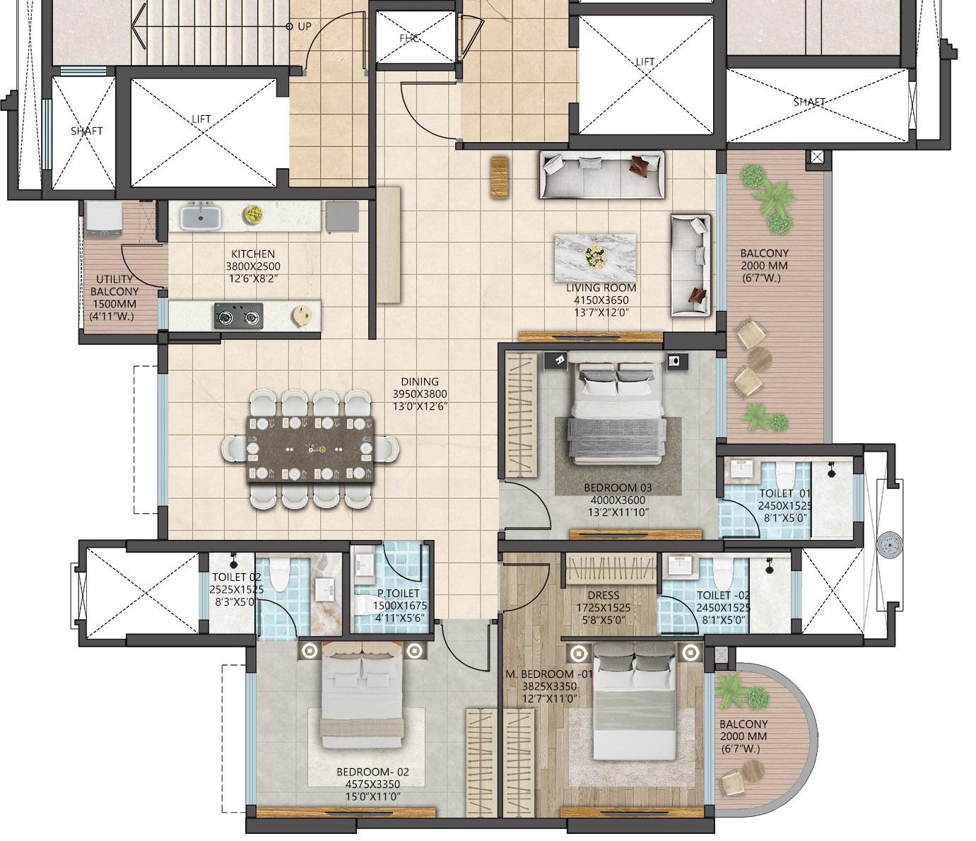 Buy Premium Apartment in Shalimar Courtyard, Varanasi