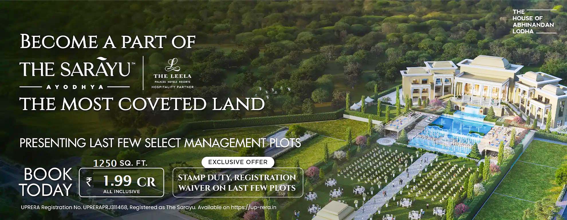 Abhinandan Lodha The Sarayu Plots In Ayodhya
