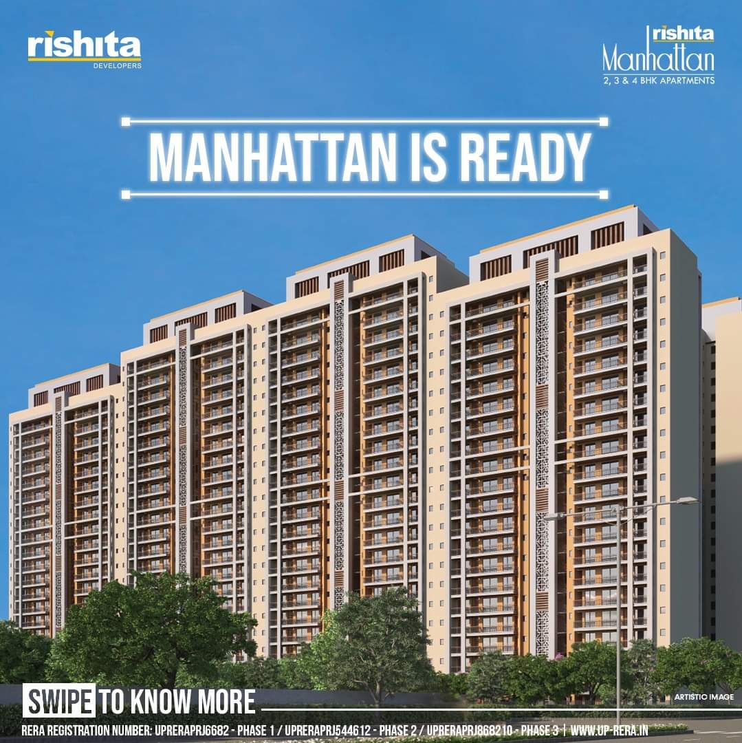 4 BHK Luxury flats in lucknow for sale - Rishita Manhattan