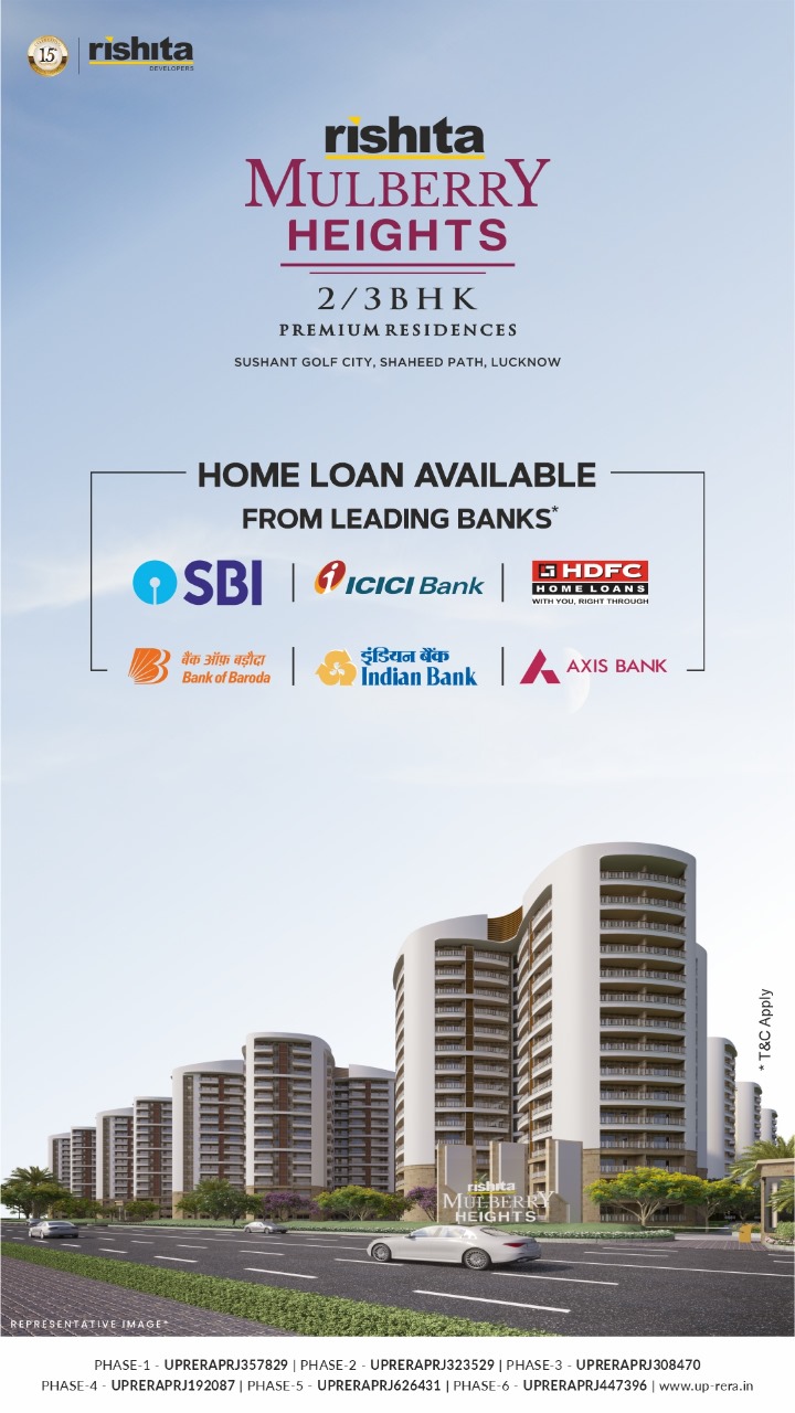 Flats in Sushant Golf City Lucknow - Rishita Mulberry Heights