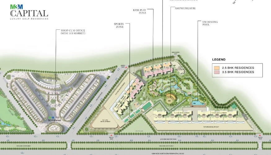 Luxury 4 BHK Flats in Dwarka Expressway, Gurgaon - M3M Capital